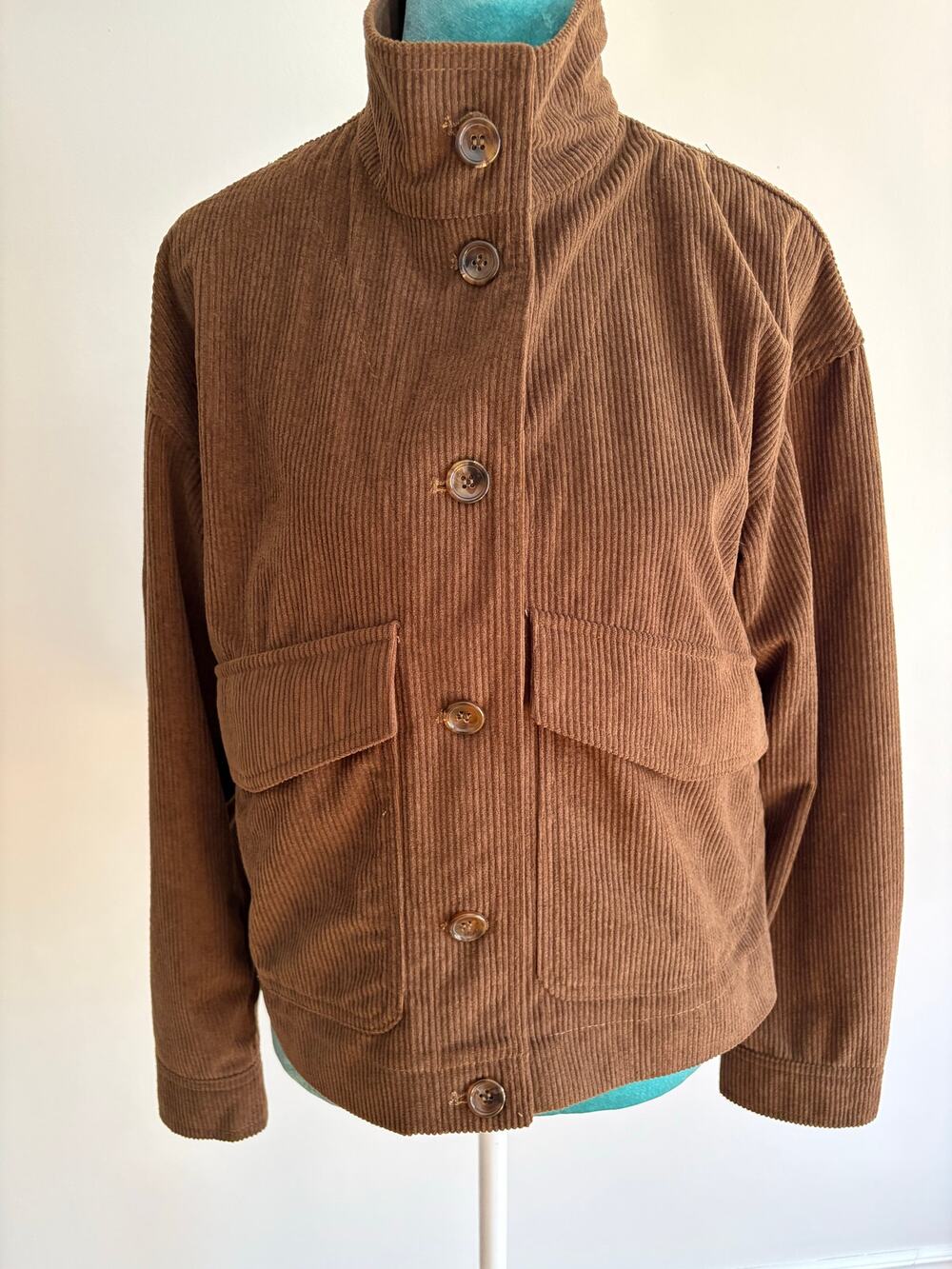 Avec Les Filles Brown Corduroy Cropped Jacket Modern Western Chic Anthropologie